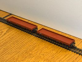 e1663: 2 Stk. Flachwagen (Spur N)