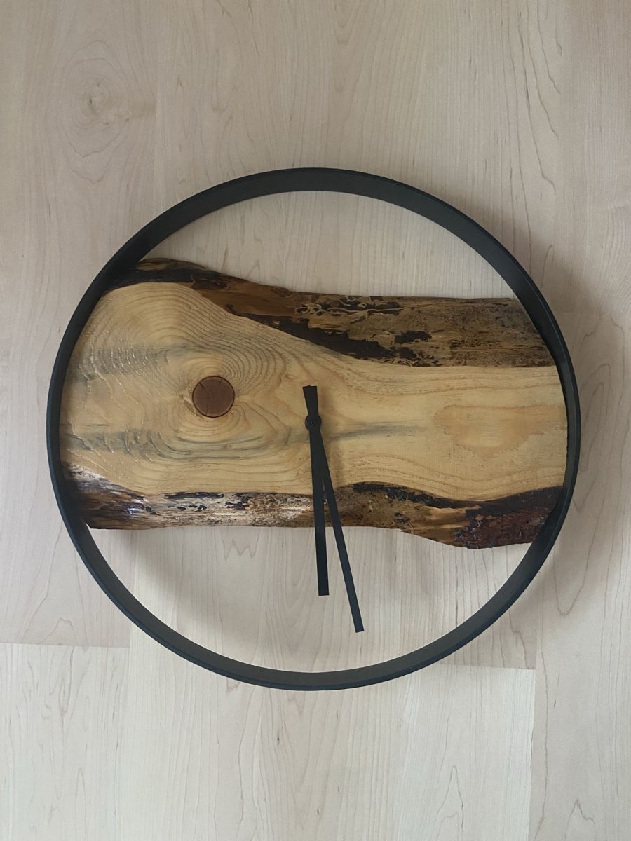 Orologi da terra & Orologi da parete: Grosse Holz-Metall Wanduhr – Nuovo (secondo la descrizione) da Mollis venduto da sch_7b5z