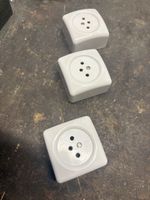 3x Antike Steckdosen  Retro