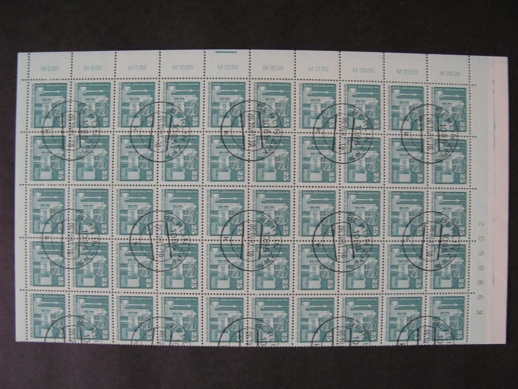 Alle Briefmarken: DDR 1973-1981 Aufbau der DDR Kleinformat – Gebraucht aus Wil SG von fva01 7