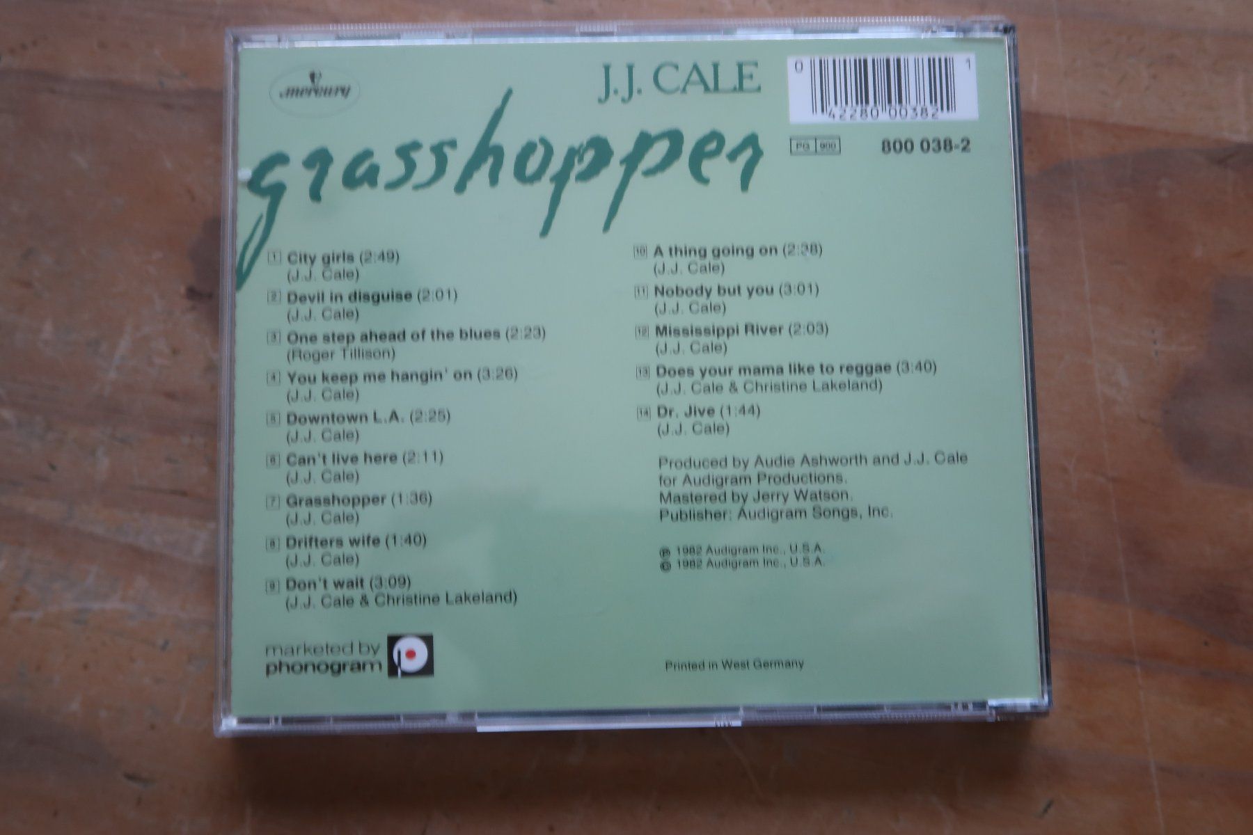 CDs: J.J. CALE - GRASSHOPPER - CD – Gebraucht aus Basel von Patiscat 1