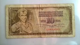 Billet banque Ex-Yougoslavie 10 Dinars 1/05/1968 BE