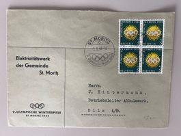 1948 Olympische Winterspiele St-Moritz Elektrizitätswerk