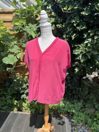 MOS MOSH Seidenbluse Grösse L pink