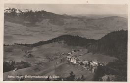 Heiligenschwendi-Sanatorium-Karte gelaufen