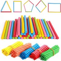 100 stück Holzstäbchen, Zählstäbchen, Lernspielzeug