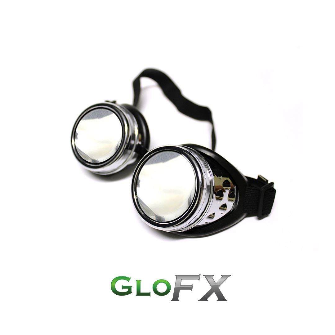 Occhiali & Lenti: GloFX Diffraktion Goggles - chrom/klar – Nuovo e nell'imballaggio originale da Spreitenbach venduto da ravepro