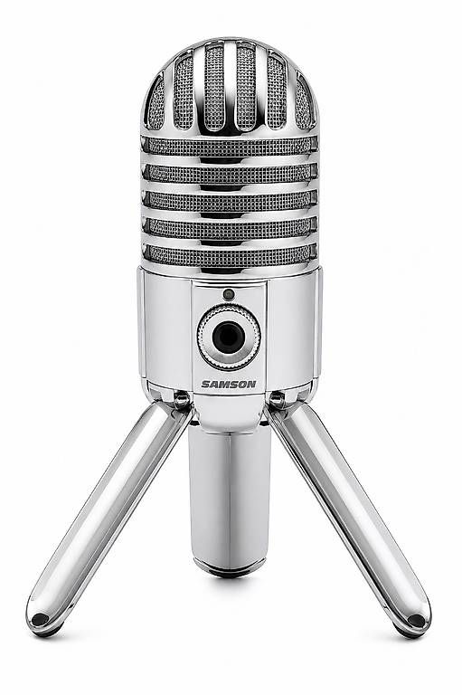Microfoni: Samson Meteor Mic USB Studio Mikrofon, silber, mit Tasche – Usato da Schänis venduto da patrickangehrn
