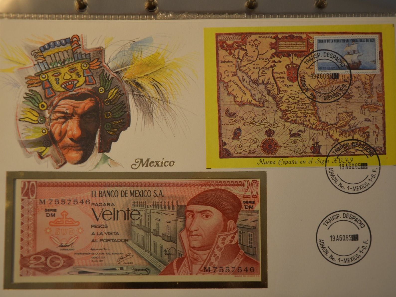 Banconote: Banknotenbrief Mexiko 1985 – Nuovo (secondo la descrizione) da Wetzikon ZH venduto da bausie