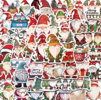 50 Aufkleber Sticker - Weihnachtszwerge Gnome