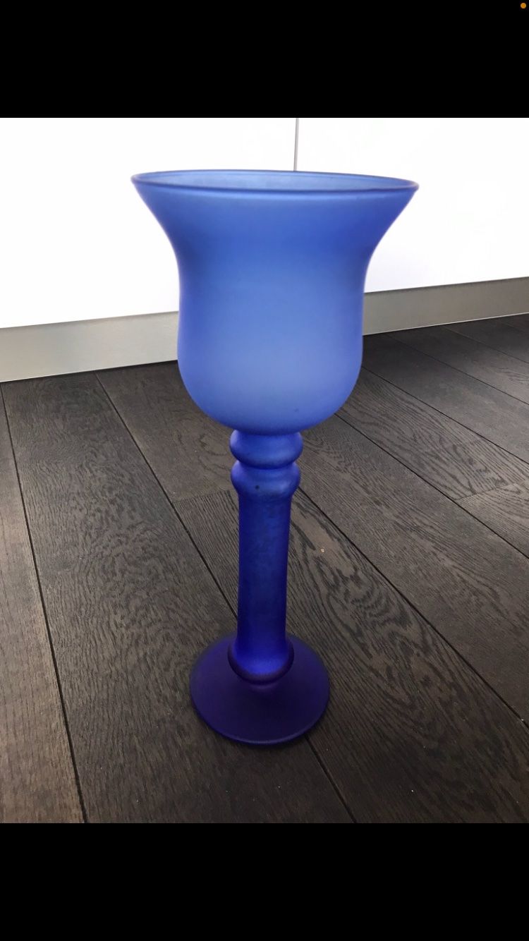 Portacandele: Windlicht blau – Usato da Merligen venduto da boesch22