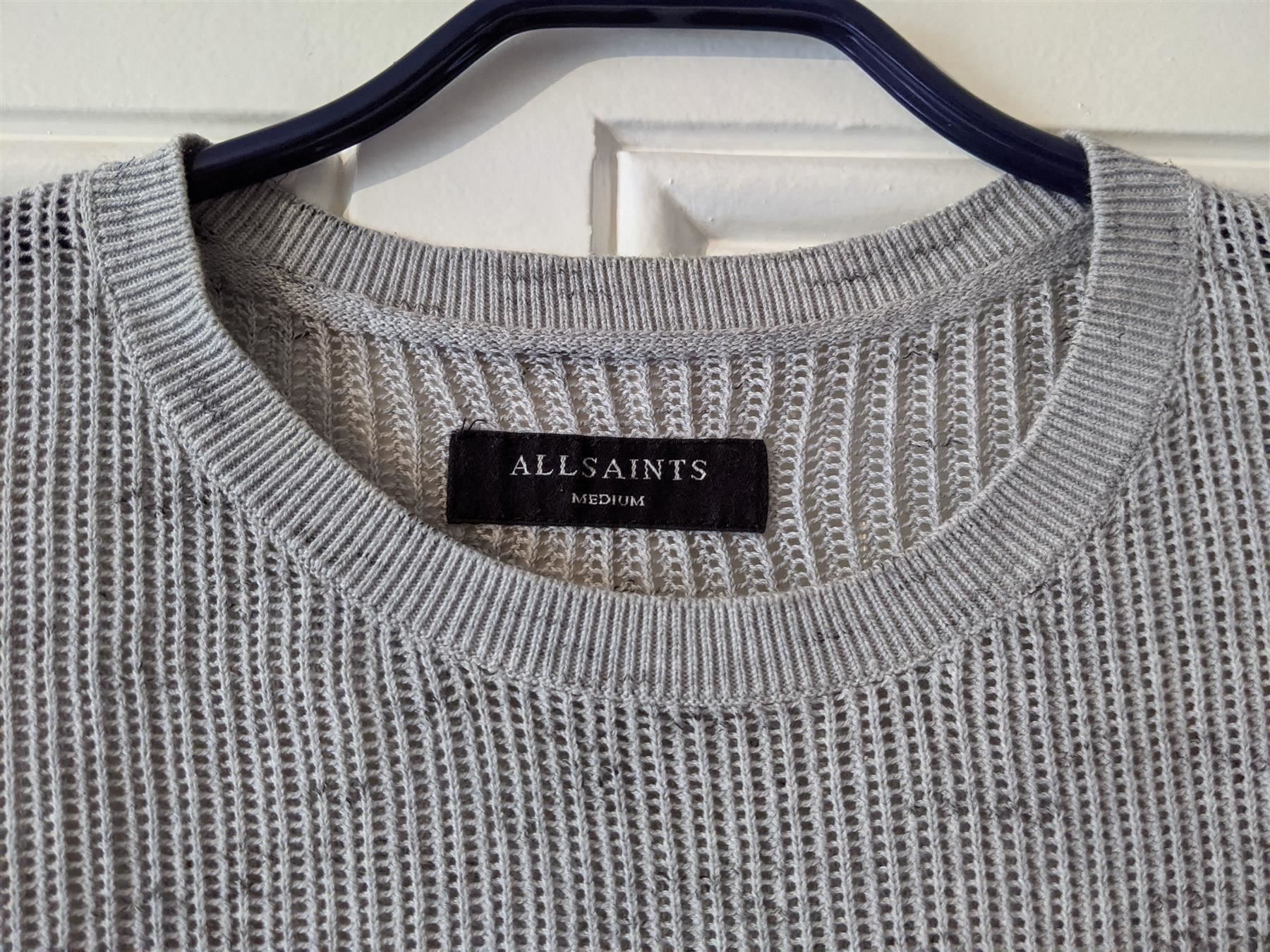 Allsaints Pullover & Sweatshirts: ALLSAINTS : Pull en tricot de coton gris clair M – Neu (gemäss Beschreibung) aus Petit-Lancy von lilycerise 1