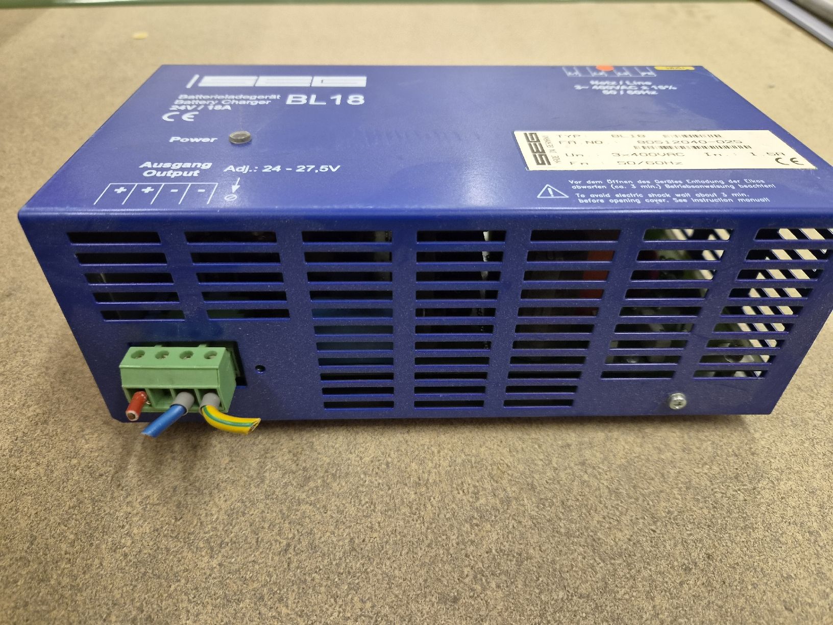 Caricabatterie: SEG Batterieladegerät BL18, 24V/18A  – Usato da Vitznau venduto da Vitznau84 3