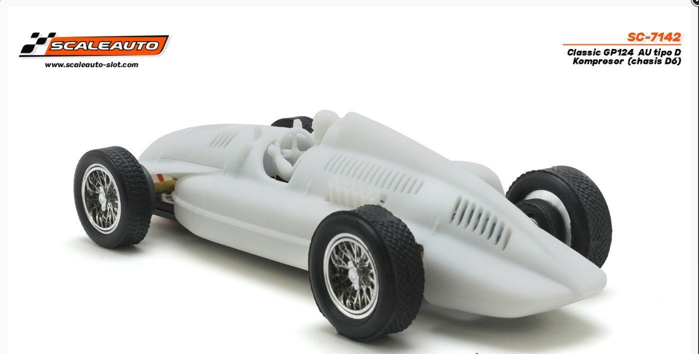 Piste: SC-7142 Scaleauto 1/24, AU Typ D Kompr., Bausatz White Kit – Nuovo e nell'imballaggio originale da Bettlach venduto da Qwert12 3