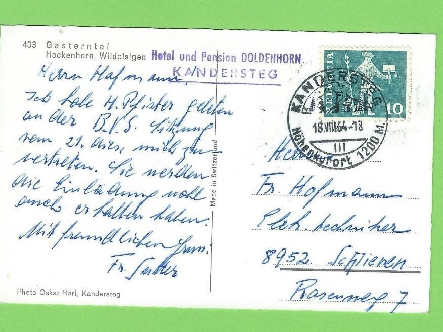 Cartoline postali: Gasterental – Usato da Zürich venduto da t24_de 1