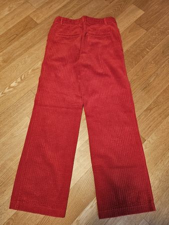 Zara corduroy trousers red S