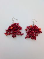 Red earrings