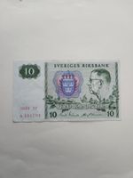 Banknote Schweden 10 Kronor 1989