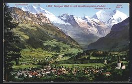 Frutigen, Gesamtansicht mit Lötschbergb