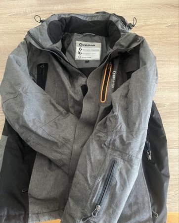 Skijacke Celsius wasserdicht atmungsaktiv grau Grösse L