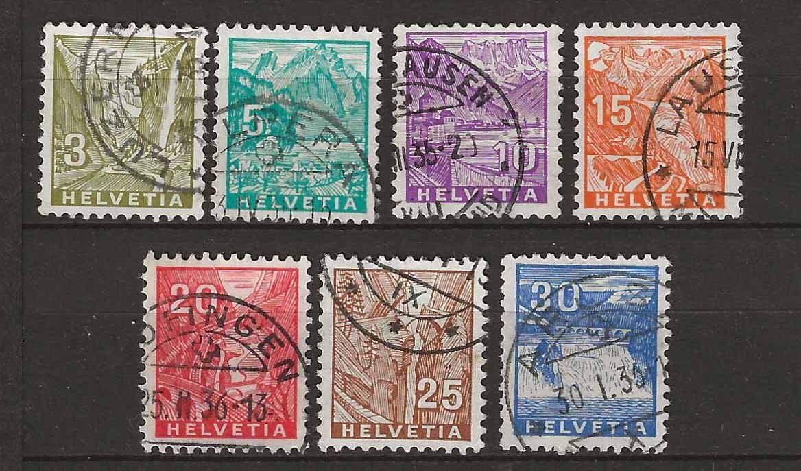 Tutti i francobolli: CH194 - Paysages 1934 obl. – Usato da Trélex venduto da Phil_Albert