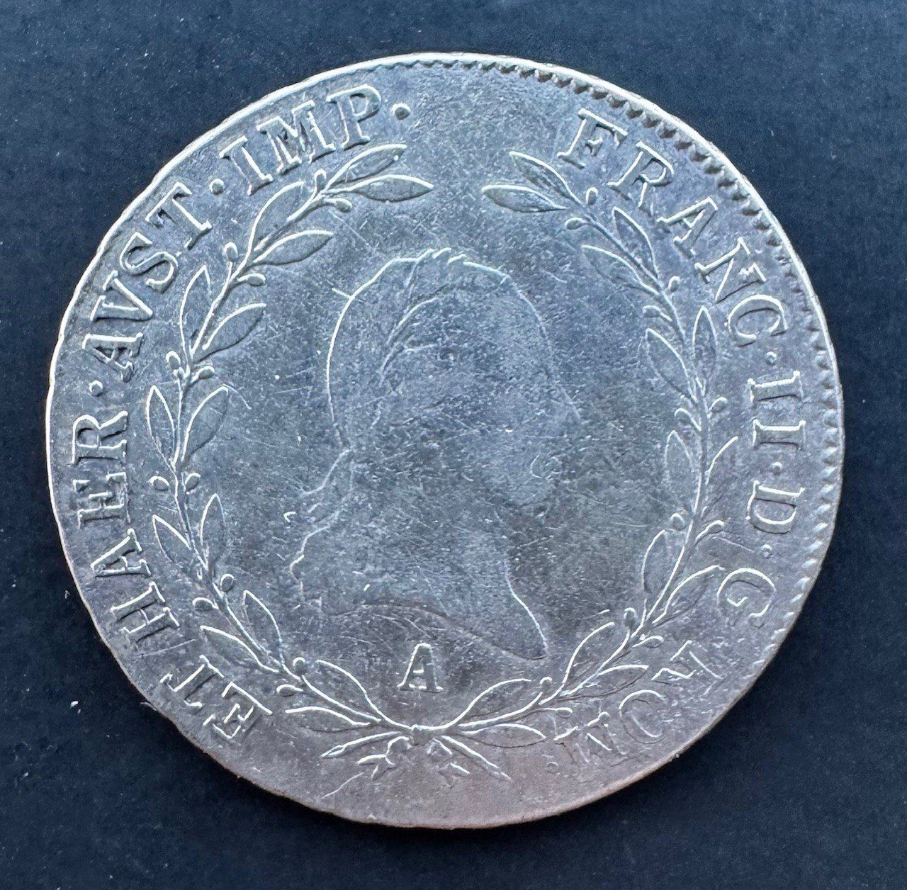 Alle Münzen: Österreich - 20 Kreuzer 1806 A – Gebraucht aus Meilen von coins4sale