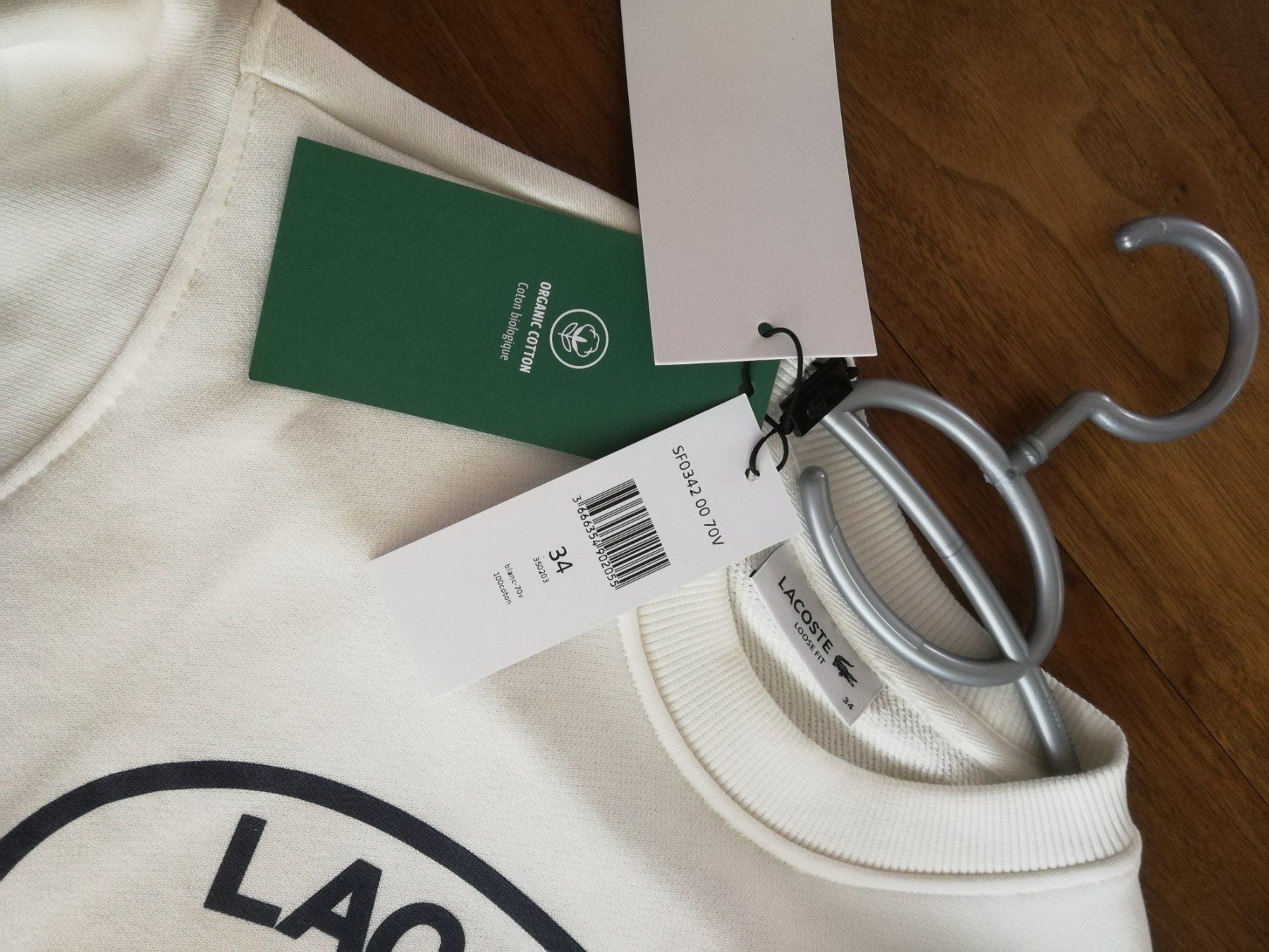 Pulls & Sweat-shirts: Lacoste Pullover Damen weiss XS – Neuf (Voir description) à Dielsdorf par Tombu 2