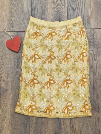 Festlicher Rock 'Collection' Pailletten Gr 38 wie neu!