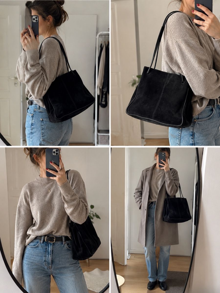 Mjus Borse da donna: Dunkelblaue Wildledertasche von Mjus – Usato da Aarberg venduto da lep_qc92 2