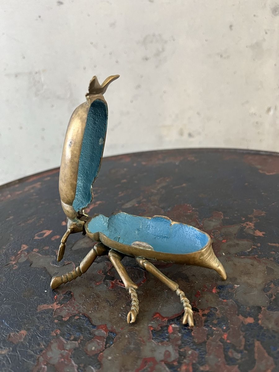 Statuette: Käferfigur Schatulle aus Messing – Usato da Wabern venduto da La-Vitrine 2