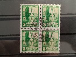 1955 PJ Appenzellerin Viererblock Top Stempel
