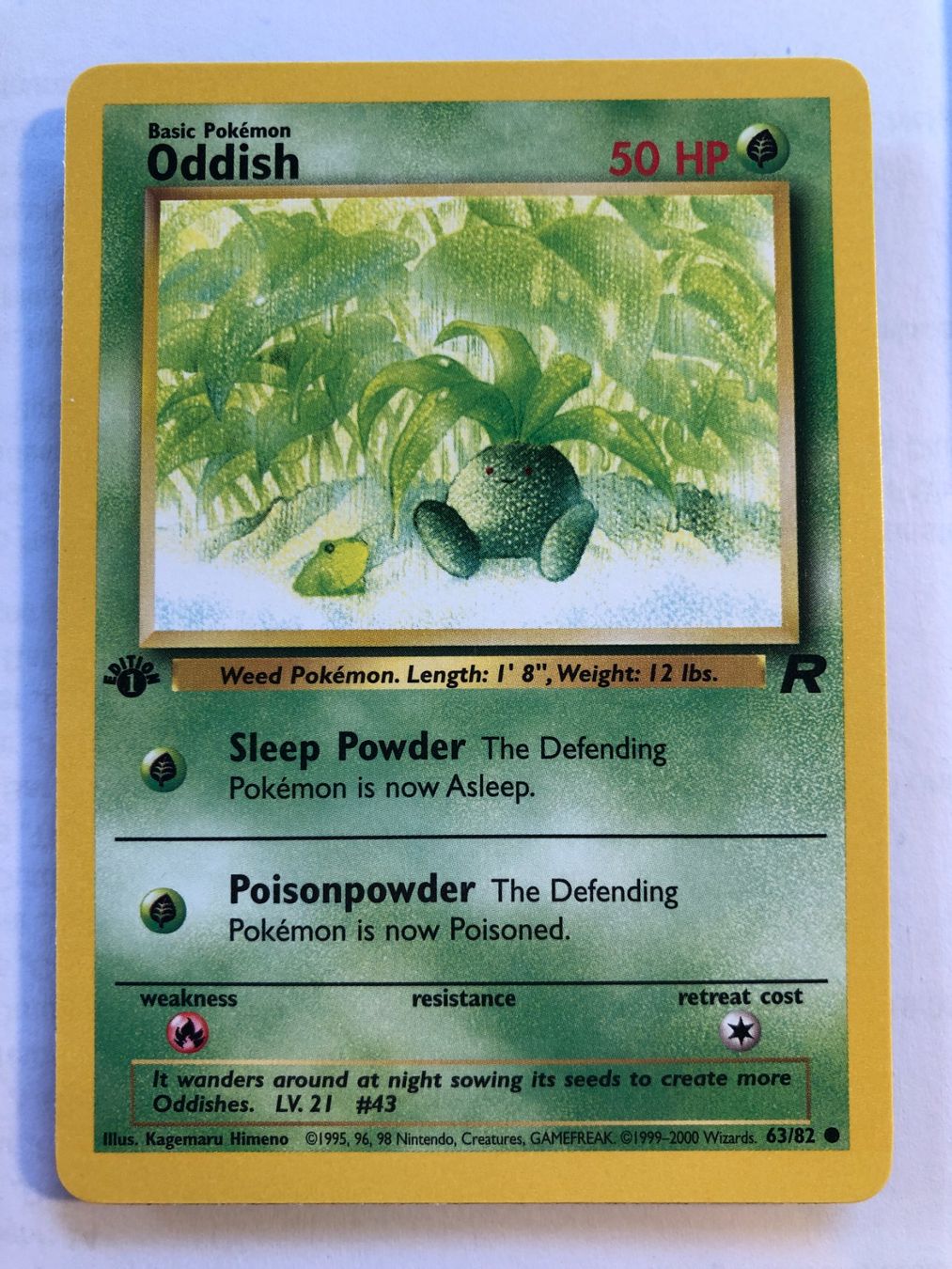 Cartes à collectionner: Oddish 1st Team Rocket - MINT - ab 1.- – D'occasion à Giubiasco par dan_pr8b
