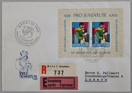 Pro Juventute 1962 Ersttagsbrief