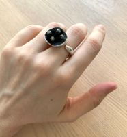 ROSA MARIA 925 sterling silver & diamonds flower ring | 53