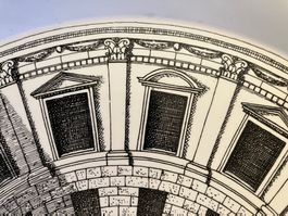 Fornasetti Tablett "Cortile", Vintage