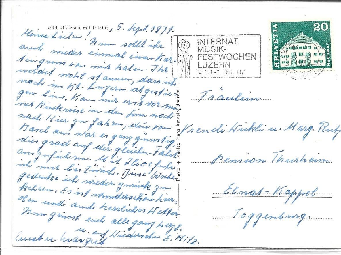Cartes postales: AK Obernau LU – D'occasion à Appenzell par mai25 1