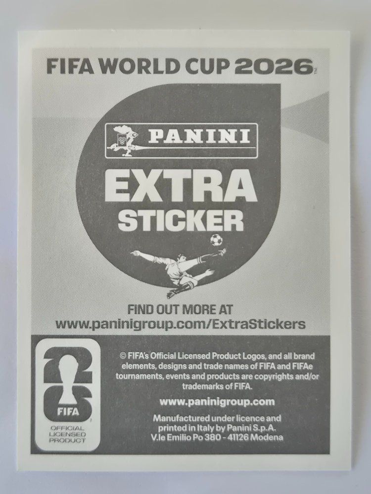 Panini Carte collezionabili: Panini EXTRA STICKER Federico Valverde WM2026 – Nuovo (secondo la descrizione) da Feusisberg venduto da Whitefir 1