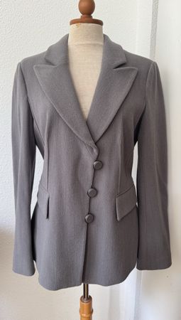 Blazer vintage Giorgio Armani gris laine vierge taille 38 CH
