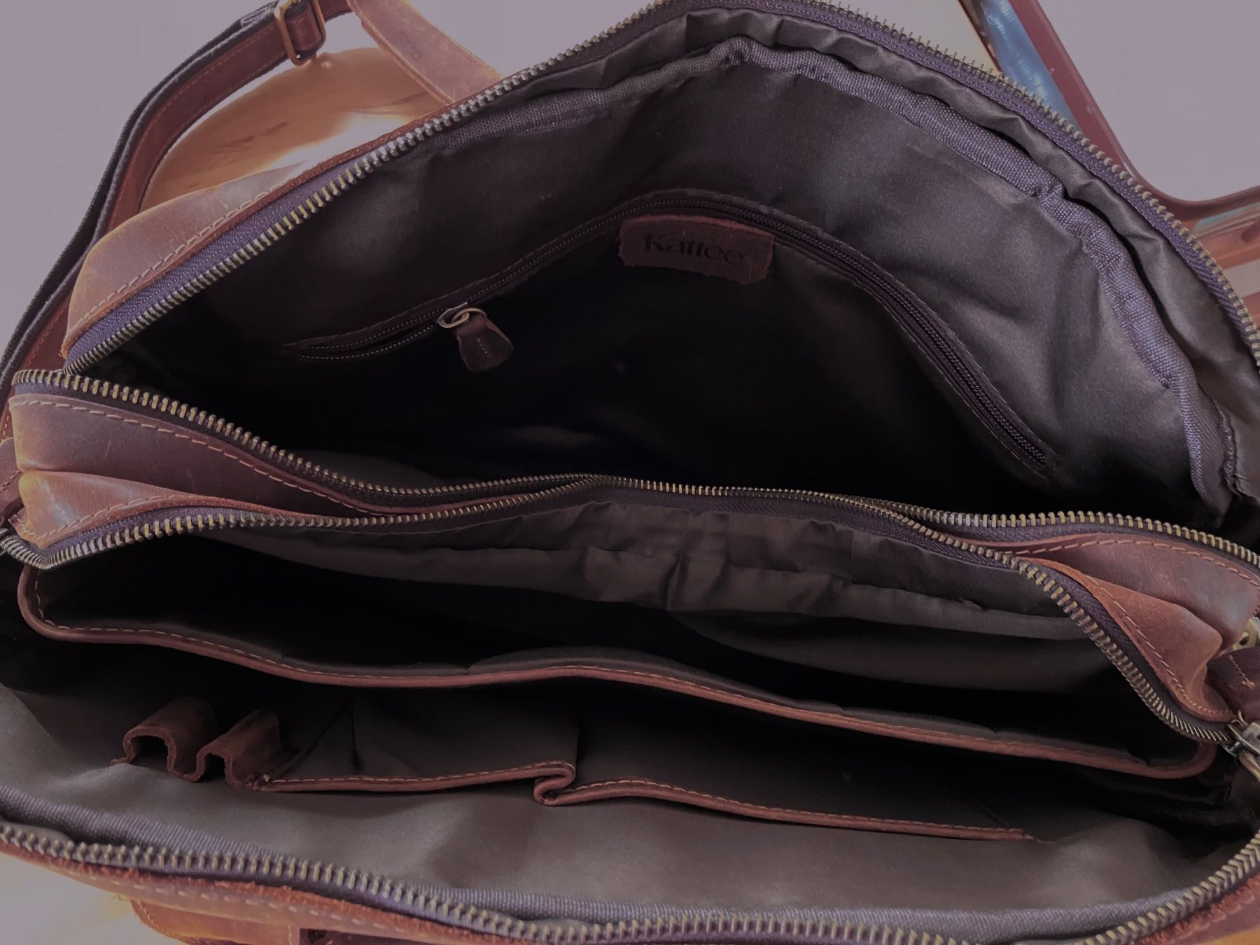Borse: Super Herren Messenger Bag, Echtleder Vintage – Usato da Olten venduto da Dickbrave 2