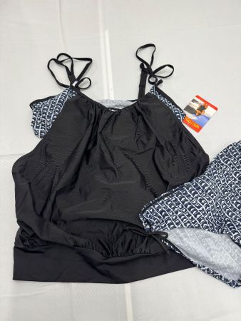 Sommer Tankini Set, Gr. 40, Schwarz/Weiss Muster / Nr. 290