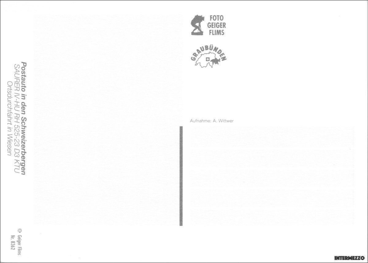 Cartoline postali: Postauto // Saurer in Wiesen GR – Usato da Basel venduto da intermezzo12 1