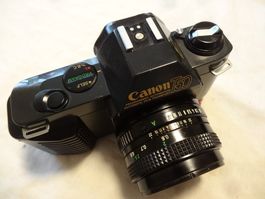 CANON T50 SPI REF ANTIK FILM KAMERA.MIT 50MM LEN.SCHÖN LÄÜFT