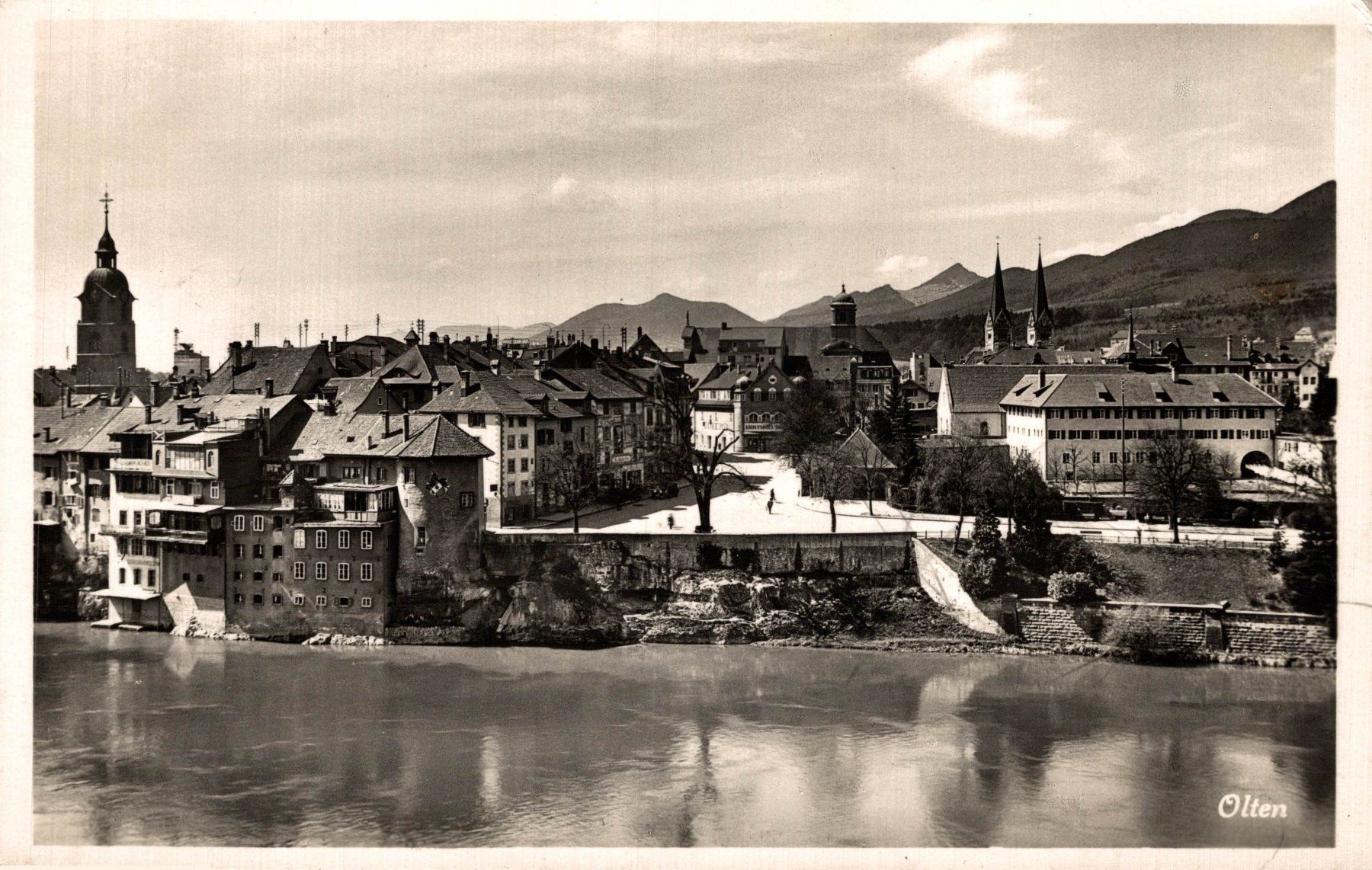 Ansichtskarten: Olten. Stadtturm, Stadtkirche – Gebraucht aus Bronschhofen von Astore
