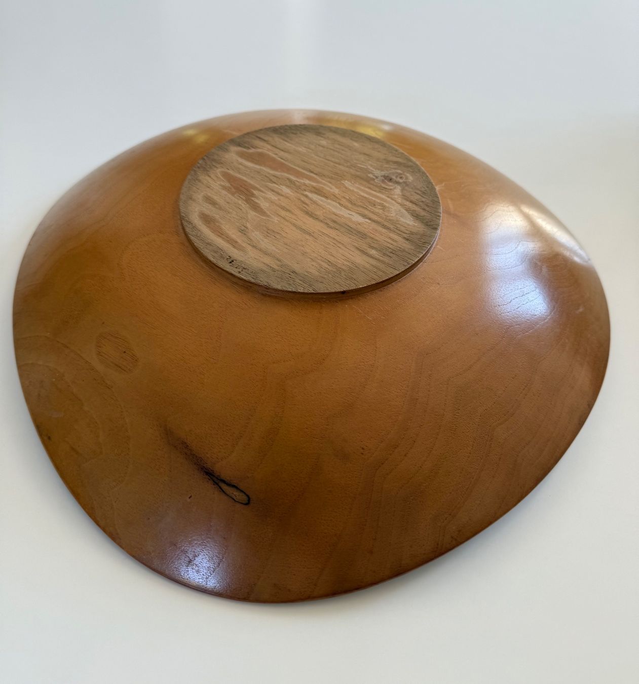 Servierplatten: Holzschale / -Teller 50er, organische Form – Gebraucht aus Luzern von Mamutpe 2