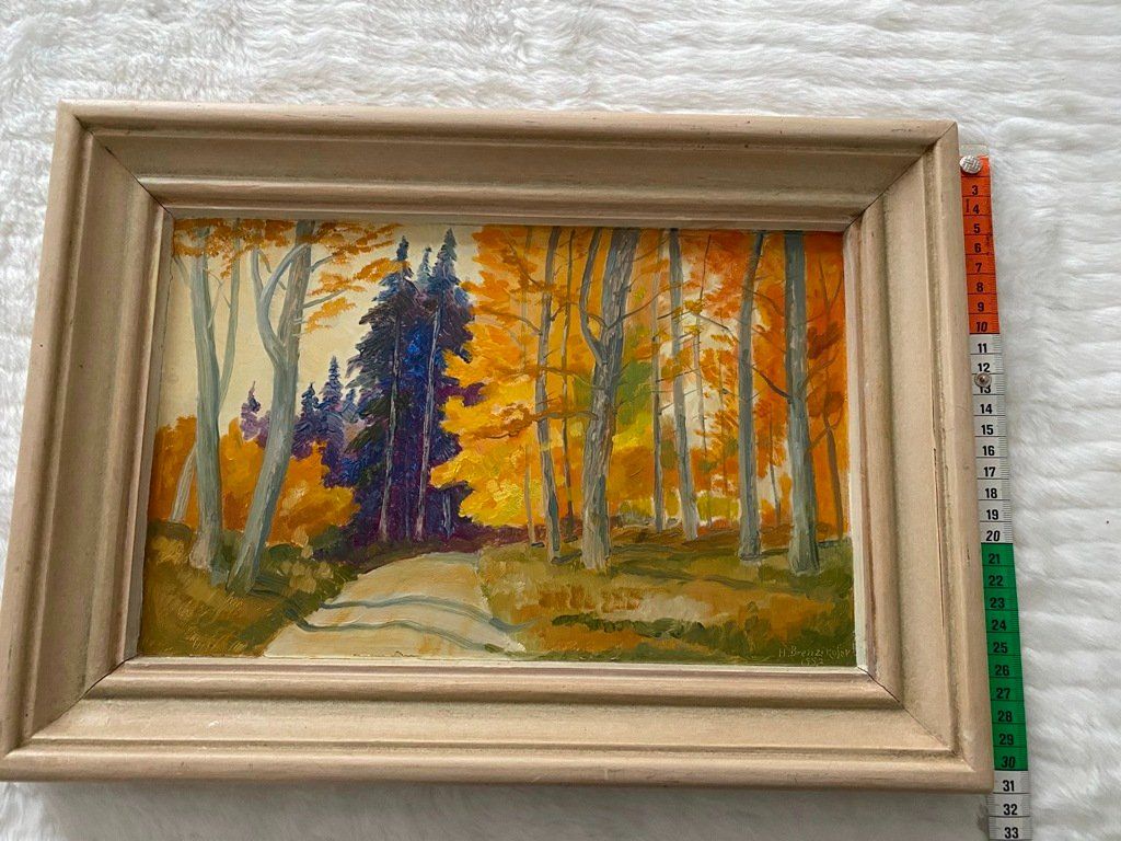 Dipinti: Gemälde H. Brenzikofer 1952 – Usato da Gerolfingen venduto da Regenbogen88 3