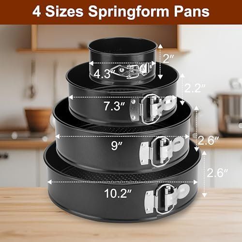 Moules à gâteaux: Springform 4 Stück 11 18 23 26cm Backform Profi-Kuchenform – Neuf avec emballage d'origine à Hundwil par Stallone6 3
