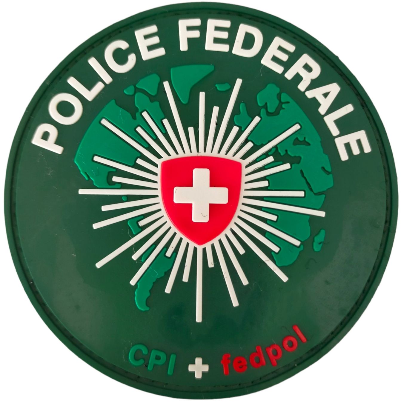 Swiss Plaquettes & Badges: Polizei Federale Patch CPI + fedpol mit Klett. – Neuf avec emballage d'origine à Emmenbrücke par F.ingl-1947