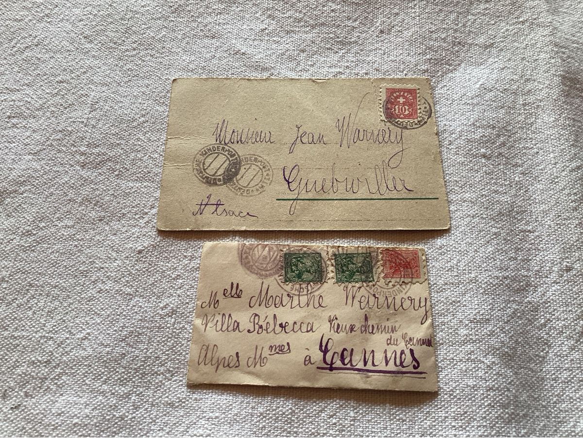 Alle Briefmarken: Poste enfantine 2 mini documents – Gebraucht aus Luc (Ayent) von Rebouille