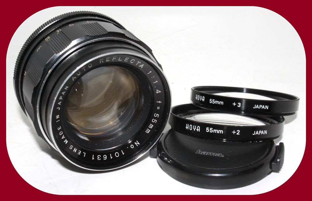 AUTO REFLECTA 1.4 / 55 mm (M42-Schraubanschl.) + 2 Nahlinsen (Gebraucht ...