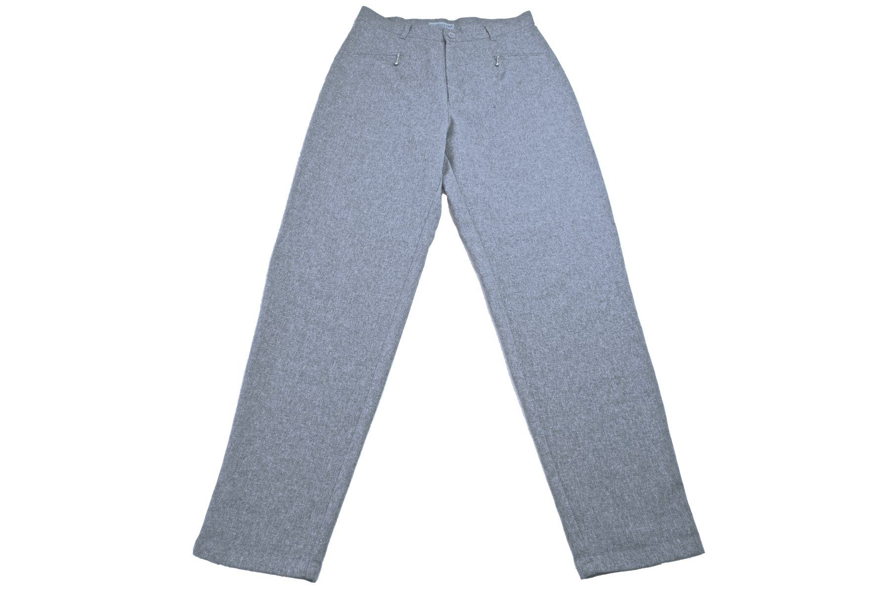 Pantaloni: Stoffhose grau Vintage / M-L – Usato da Rheinfelden venduto da womanskirtSecondhand